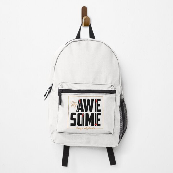 Item preview, Motivation Slogan - Stay Awesome Always and Forever Zipper Design Orange & Black designed and sold by WearWolfDesigns.