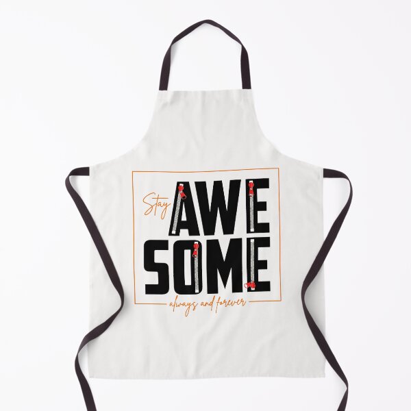 Item preview, Motivation Slogan - Stay Awesome Always and Forever Zipper Design Orange & Black designed and sold by WearWolfDesigns.
