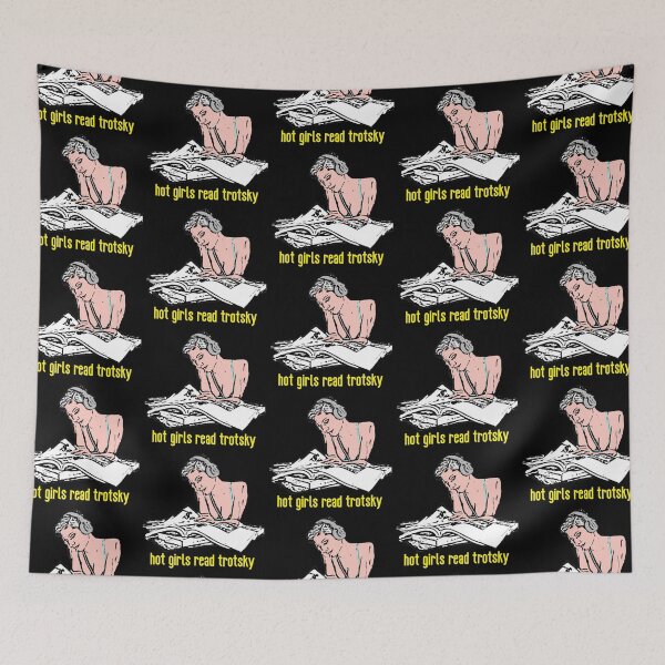 Item preview, Hot Girls Read Trotsky designed and sold by RevolutionInPaint.