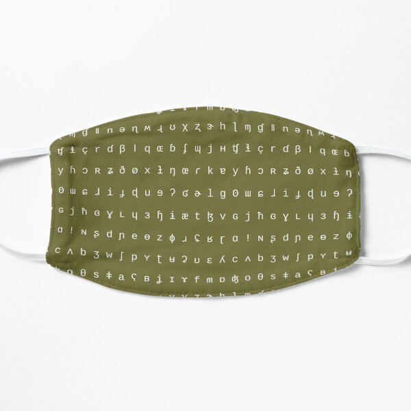 IPA olive and white range Flat Mask
