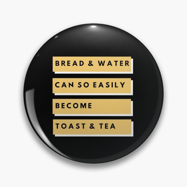 Item preview, Bread and Water can so easily become Toast and Tea designed and sold by Designforoz.