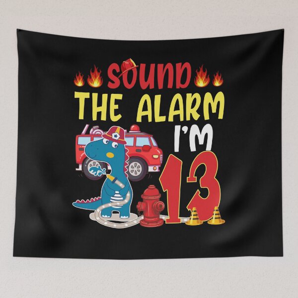 Item preview, Fire Truck 13th Birthday Shirt for Boy Girl Kid, Cute Firefighter 13 Year Old, 13th Age Shirt, Level 13 Unlocked Shirt Gift designed and sold by VibesTraining.