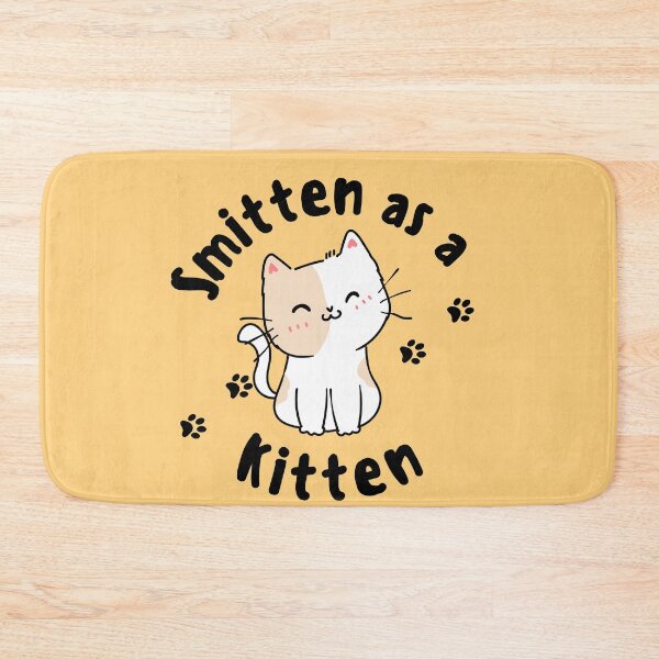 Item preview, Smitten as a kitten | cat lover  designed and sold by SilkSpot.