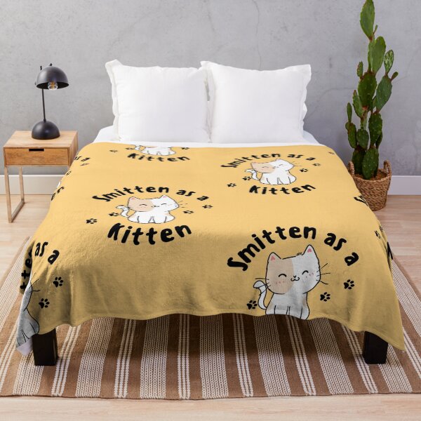 Item preview, Smitten as a kitten | cat lover  designed and sold by SilkSpot.