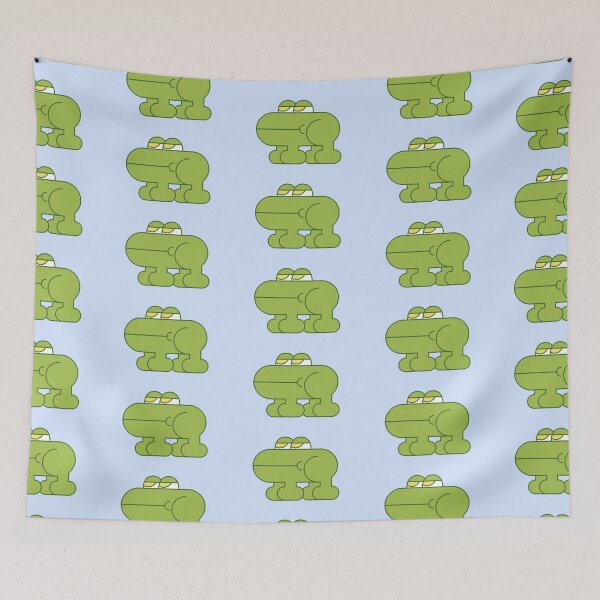 Item preview, Bored Cute Frog Friend designed and sold by wombatbiscuits.