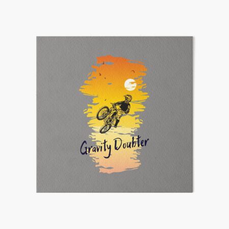 Motocross Gravity Doubter II Art Board Print