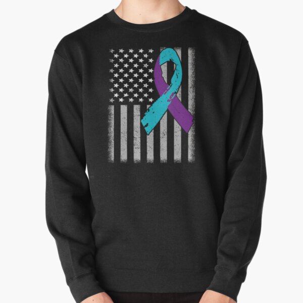 USA Flag Suicide Prevention Awareness Family Pullover