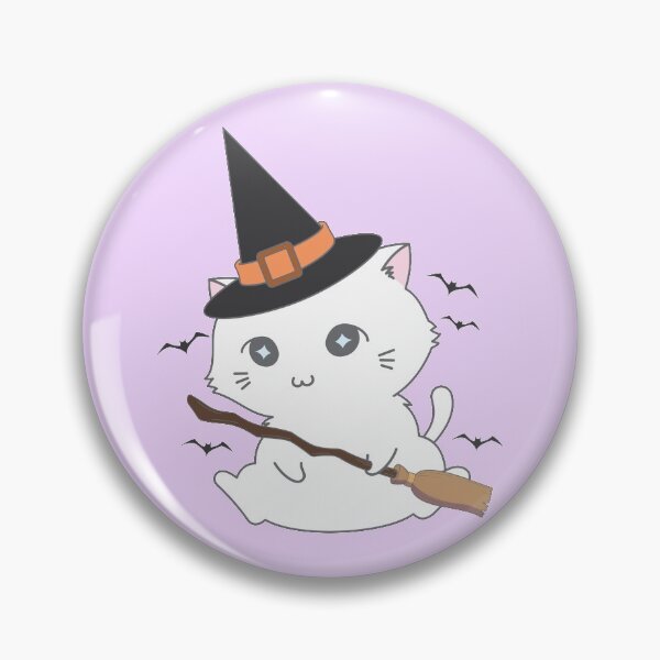 Item preview, Majo Neko - Cute Witch Chibi Cat designed and sold by kittengallery.