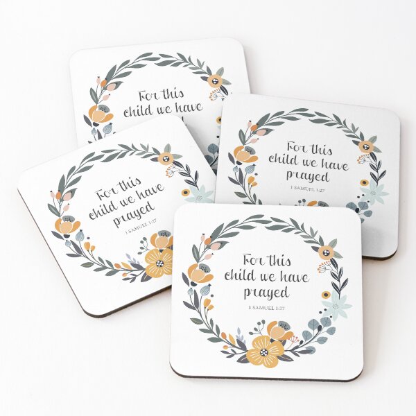 Item preview, Bible Verse 1 Samuel 1:27 - For this child we have prayed designed and sold by AGDStudio.