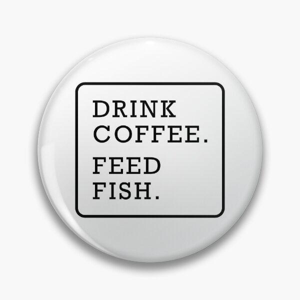 Item preview, Funny fish coffee lover graphic text design black designed and sold by Avicularious.
