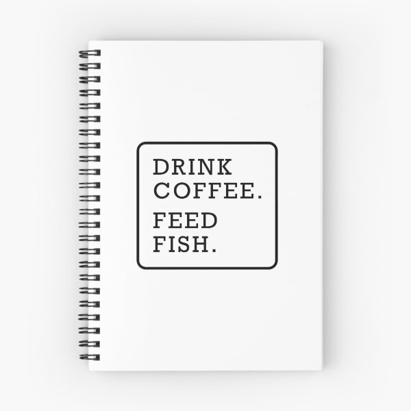 Item preview, Funny fish coffee lover graphic text design black designed and sold by Avicularious.