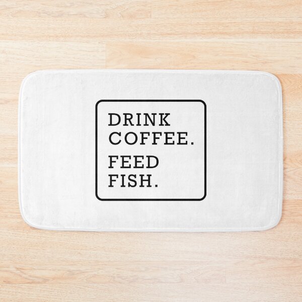 Item preview, Funny fish coffee lover graphic text design black designed and sold by Avicularious.