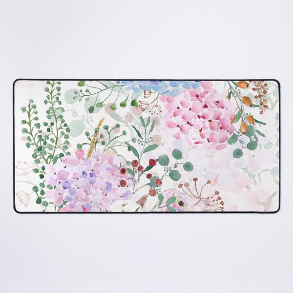 Item preview, vintage hydrangea arrangement watercolor 2021  designed and sold by ColorandColor.