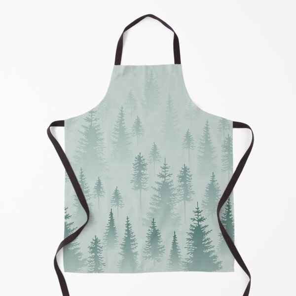 Item preview, Foggy coniferous forest. Grey and green firs in the haze. designed and sold by NLobes.