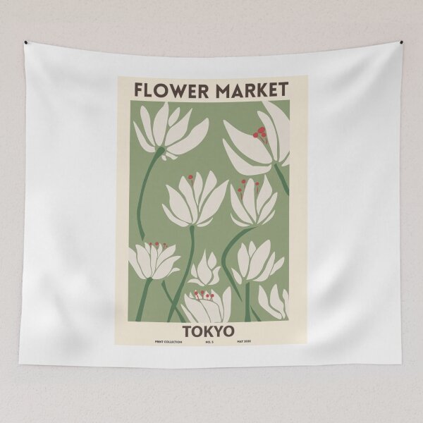 Item preview, Flower market designed and sold by thomasnobles.