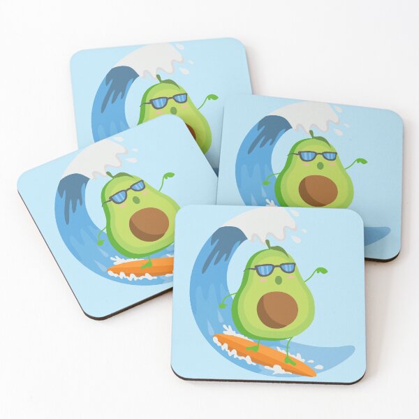 Item preview, Funny Avocado Surfing designed and sold by punnylauren.