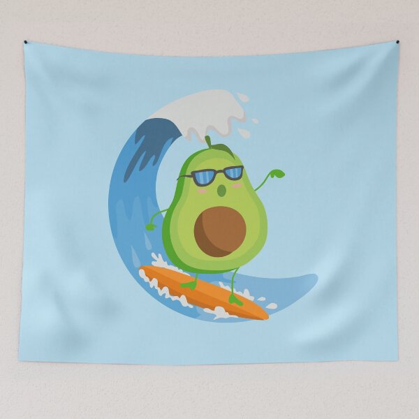 Item preview, Funny Avocado Surfing designed and sold by punnylauren.
