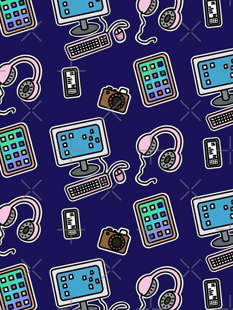 Thumbnail 4 of 4, iPhone Case, Technology Pattern designed and sold by BundaBear.