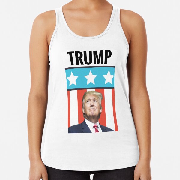 Election 2016 Donald Trump Stacked Black Juniors Soft Tank Top 
