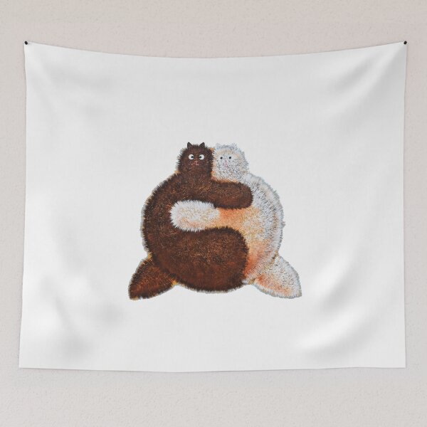 Item preview, Yin Yang Cuddlecats designed and sold by pufballcat.