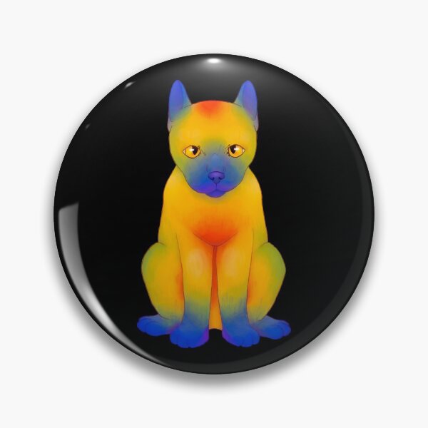 Item preview, cat heatmap designed and sold by GarbageSalt.