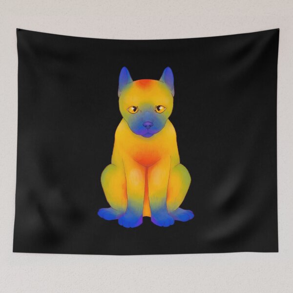 Item preview, cat heatmap designed and sold by GarbageSalt.