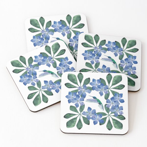 Item preview, Hummingbird and periwinkle designed and sold by EmmaAndPaint.