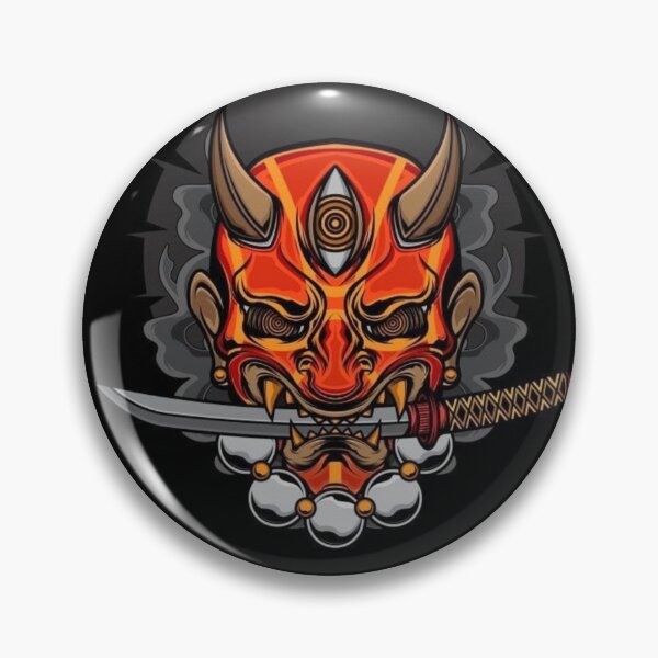 Item preview, Oni Mask Japanese Culture Art M ByTe designed and sold by Bubu World.