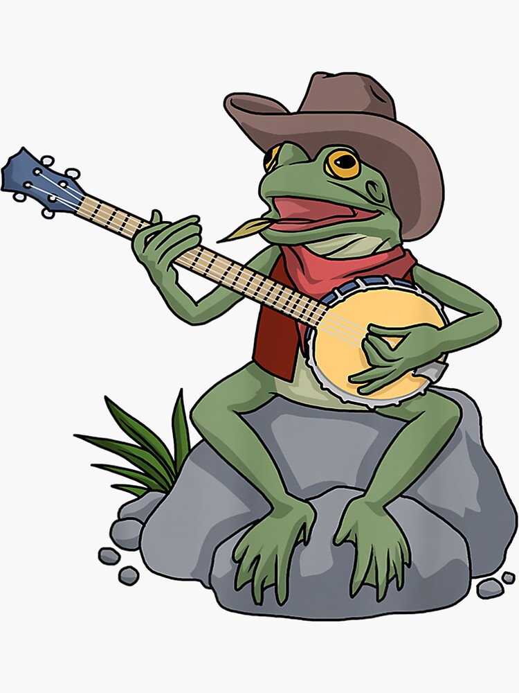 Stickers Northwest - Frog Cowboy, Howdy Sticker