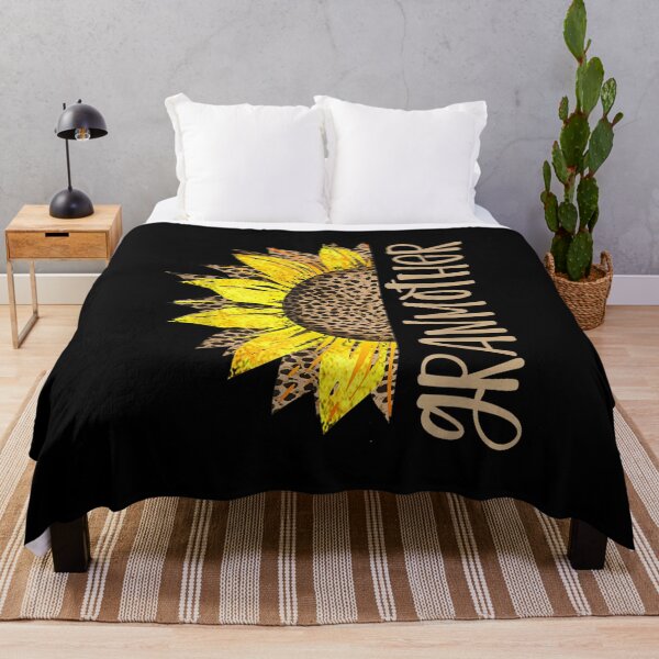 Item preview, Grandmother Leopard Print Cheetah Half Sunflower designed and sold by jennifera11.