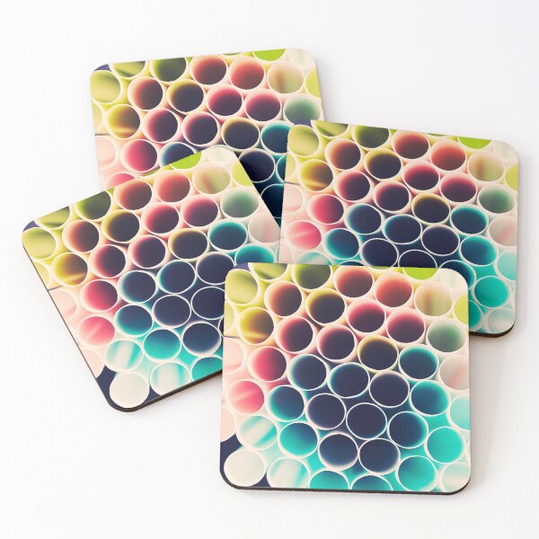 Item preview, Colorful Close Up Tubes Abstract Art designed and sold by Ruby Jackson.