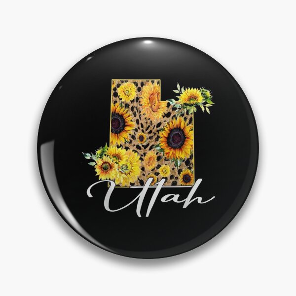 Item preview,  Utah Sunflower Leopard State Map designed and sold by jennifera11.