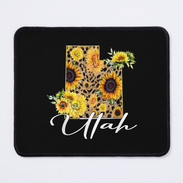 Item preview,  Utah Sunflower Leopard State Map designed and sold by jennifera11.