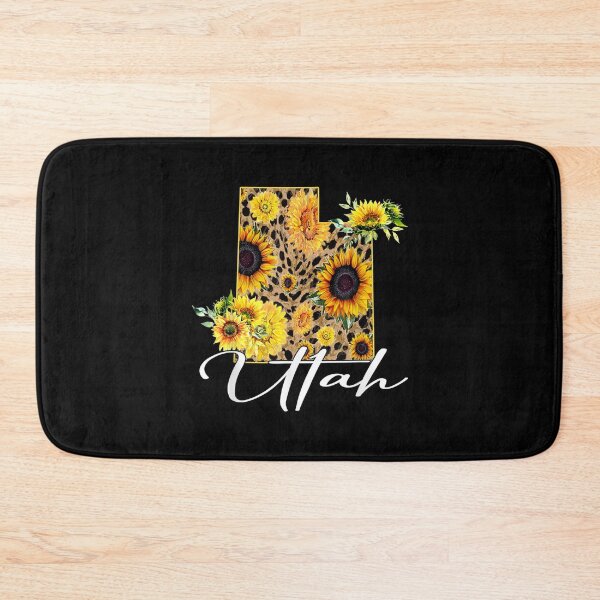 Item preview,  Utah Sunflower Leopard State Map designed and sold by jennifera11.
