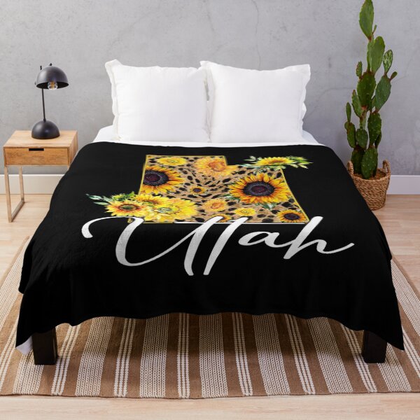 Item preview,  Utah Sunflower Leopard State Map designed and sold by jennifera11.