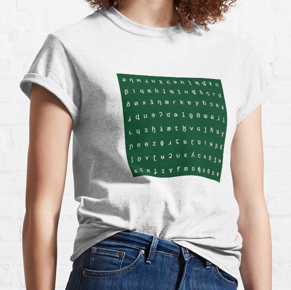Item preview, IPA forest green and white range designed and sold by Lingthusiasm.