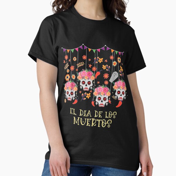 Item preview,  Dia Los Muertos Sugar Skull Dead Flowers Mexican designed and sold by jennifera11.