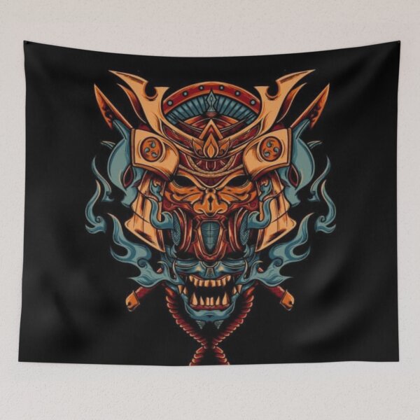 Item preview, Oni Mask Japanese Culture Art M ByTe designed and sold by Bubu World.