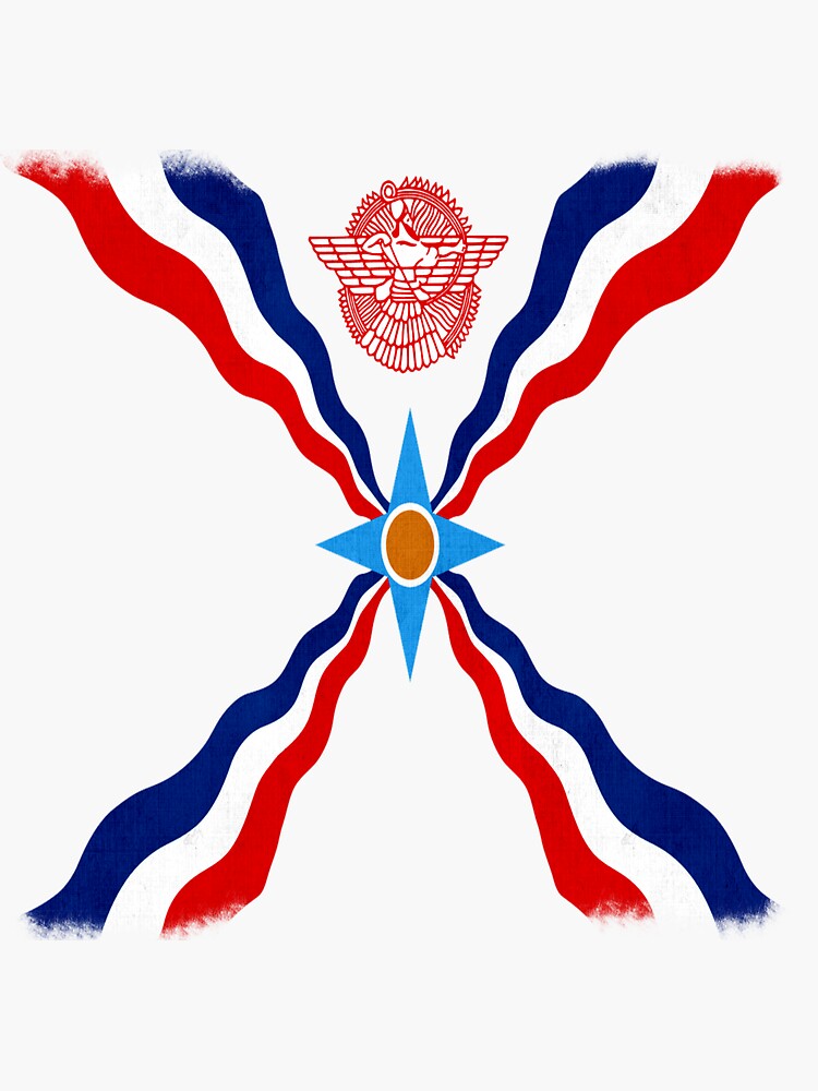 "Assyrian Flag Assyria Empire Ator Logo" Sticker for Sale by Tritroc Redbubble