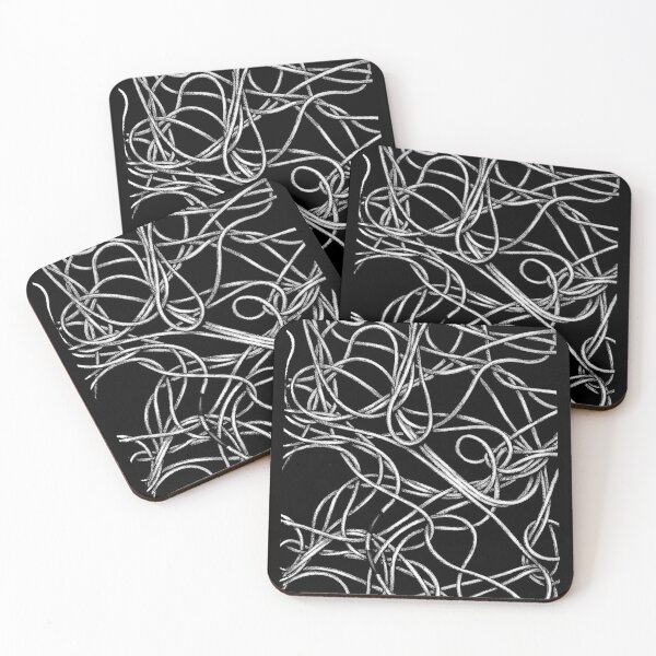 Item preview, Digital Black and White Drawing Entangled Rope Design  designed and sold by crazystan.