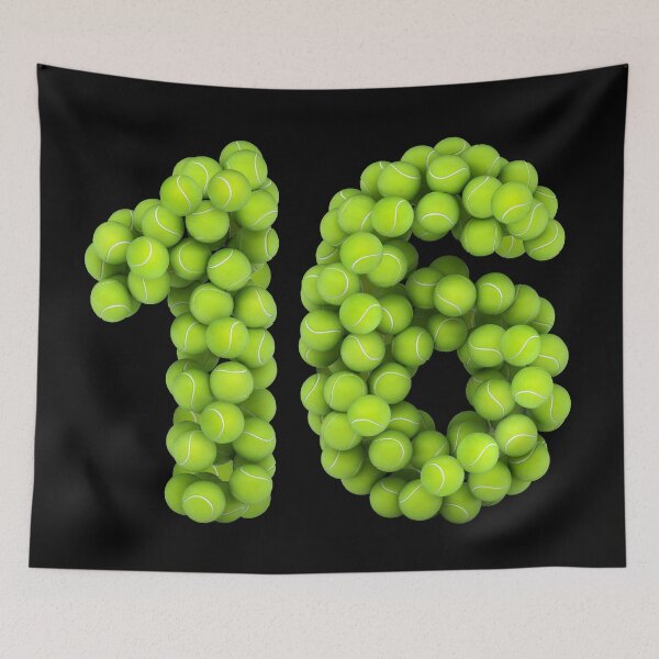 Item preview, Tennis Player Number 16 - Tennis Sports sixteen Game Set Match 16 designed and sold by elhefe.