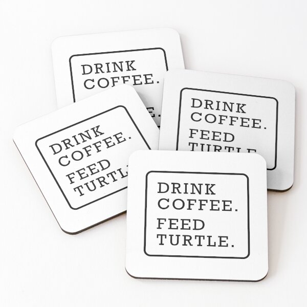 Item preview, Funny turtle coffee lover graphic text design black designed and sold by Avicularious.