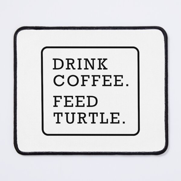 Item preview, Funny turtle coffee lover graphic text design black designed and sold by Avicularious.