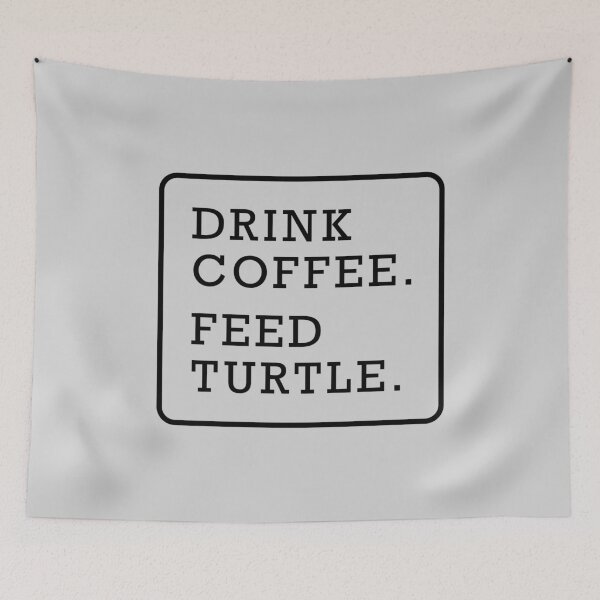 Item preview, Funny turtle coffee lover graphic text design black designed and sold by Avicularious.