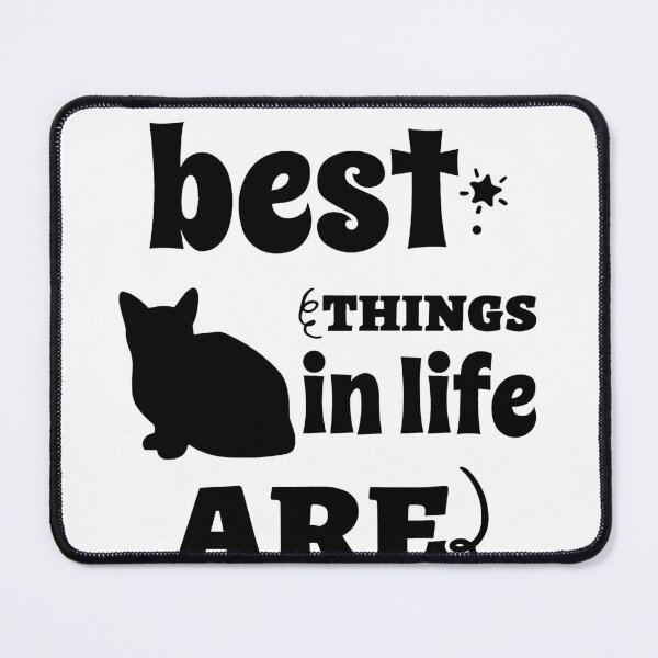 Item preview, Black cat halloween The best things in life designed and sold by DeboraSPena.