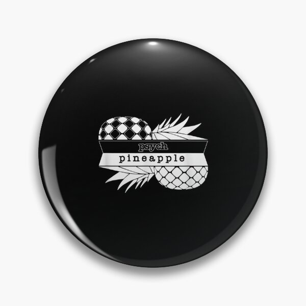 Item preview,  Black White Striped Psych Pineapple Fruit Vintage designed and sold by jennifera11.