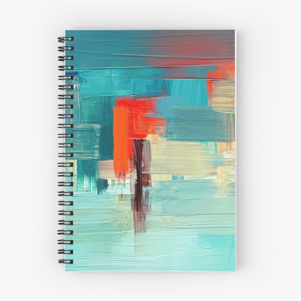 Item preview, Abstract oil painting on canvas, teal paint, rough brush strokes. designed and sold by ikaDrawings.