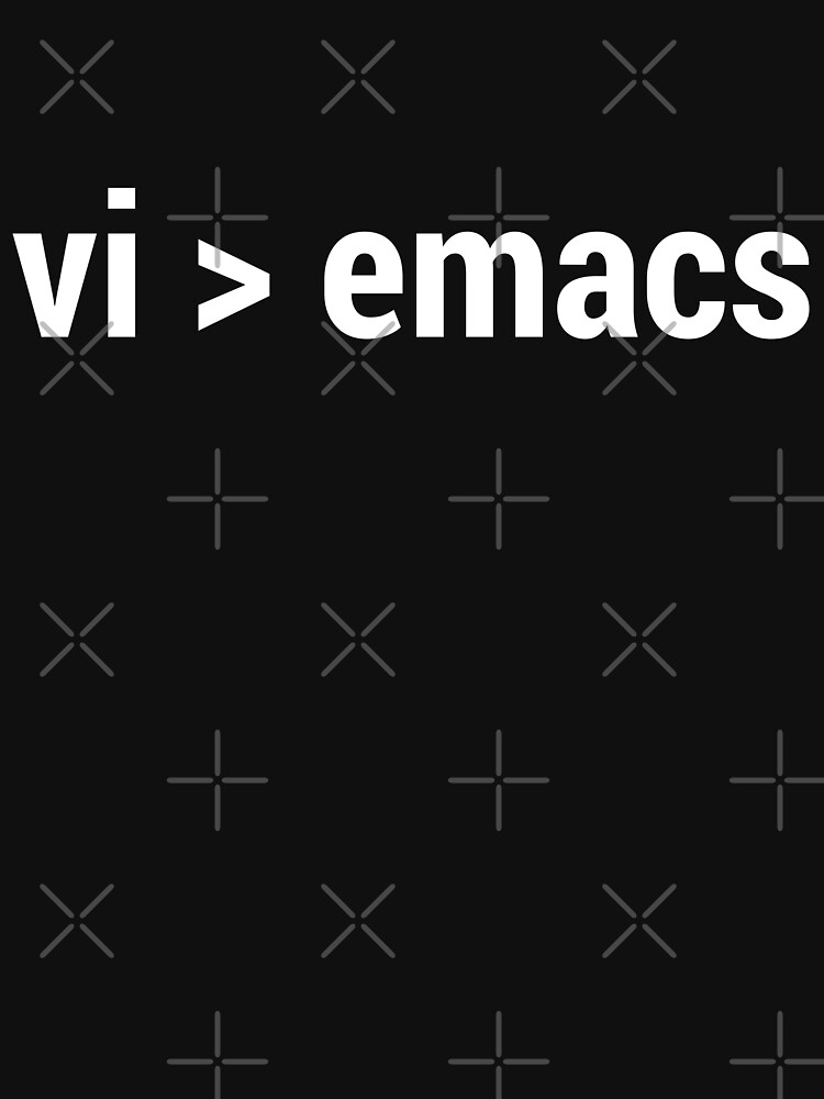 vi greater than emacs - Code Editor Flame War - White Text Design by geeksta