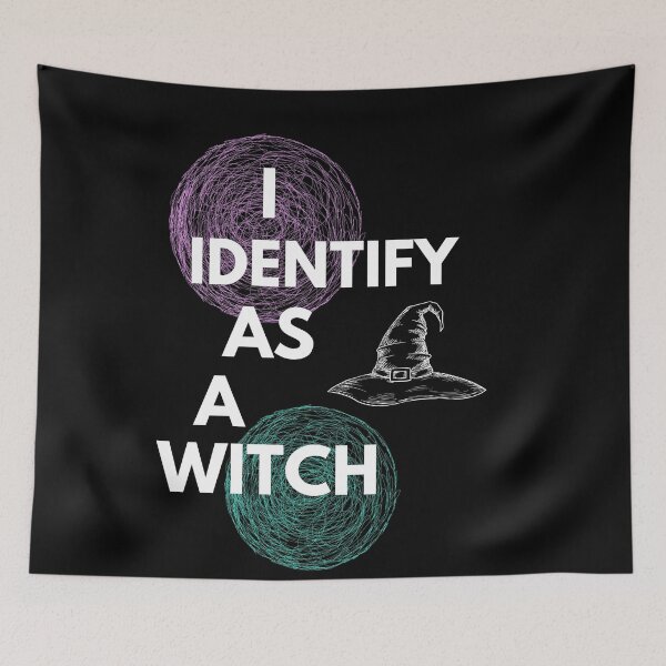 Item preview, I identify as a witch - Halloween designed and sold by Designforoz.