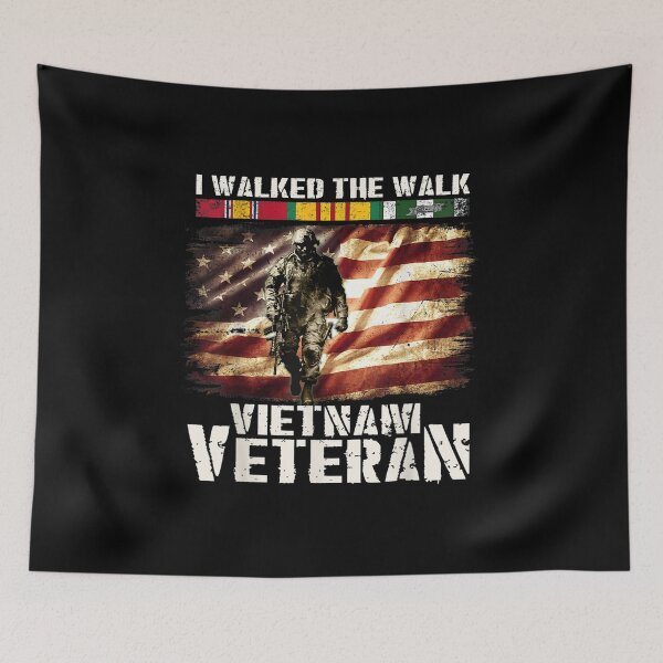 Item preview, I Walked The Walk Vietnam Veteran and America Flag designed and sold by Heilindur.